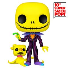 POP Jumbo - The Nightmare Before Christmas - Jack with Zero (Black Light)